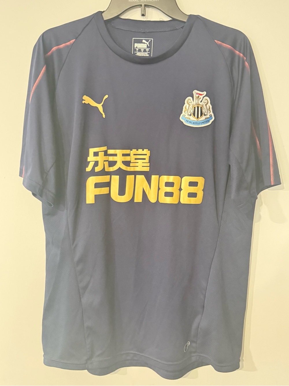 2018-19 PUMA Newcastle United FUN88 DryCell Blue Training Football Jersey